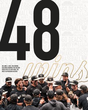 Image post by @WakeBaseball on Twitter