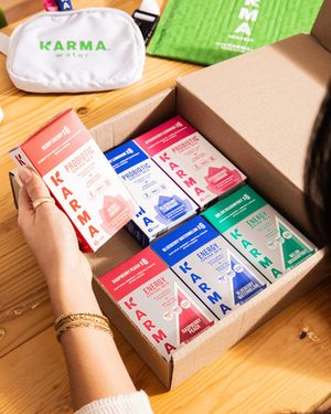 Image post by @drinkkarmawater on Instagram