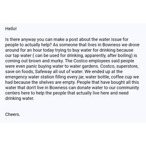 Image post by @cmcalgary on Twitter
