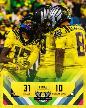 Image post by @oregonfootball on Twitter