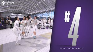 Image post by @NUWFencing on Twitter