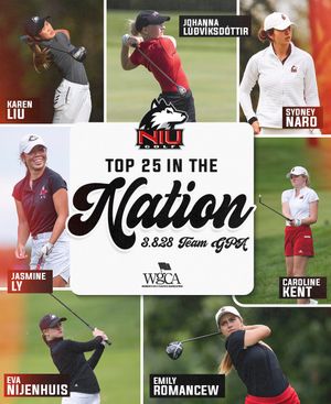 Image post by @NIUWomensgolf on Twitter