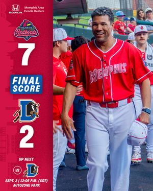 Image post by @memphisredbirds on Instagram