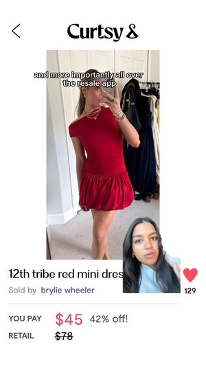 Image post by @curtsyapp on Facebook