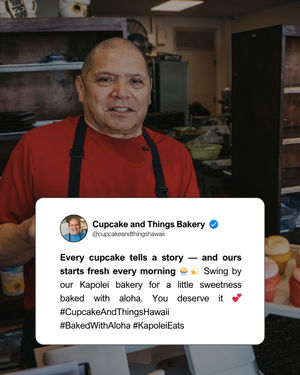 Image post by @cupcakeandthingshawaii on Instagram