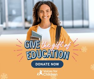 Video post by @VoicesForChildrenSD on Facebook
