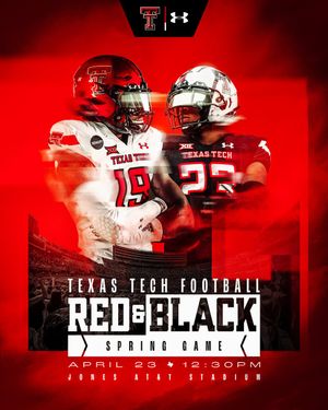 Image post by @TexasTechFB on Twitter