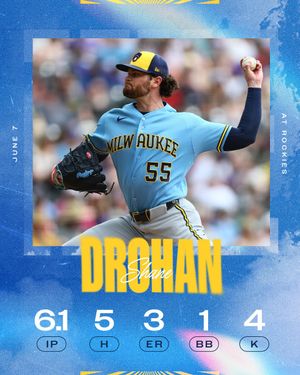 Image post by @Brewers on Twitter/X