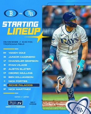 Image post by @RaysBaseball on Twitter