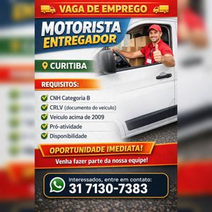 Image post by @vagasdecuritiba on Instagram