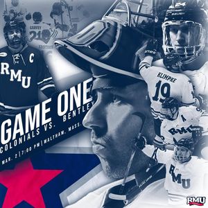 Image post by @RMUAthletics on Facebook
