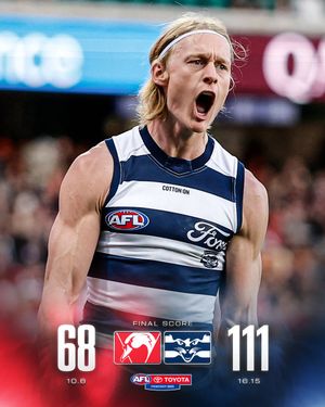 Image post by @AFL on Twitter/X