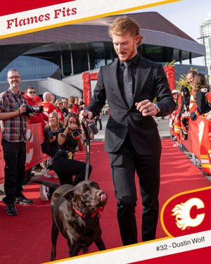Image post by @NHLFlames on Twitter/X