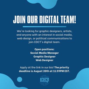 Image post by @collegedemsct on Instagram