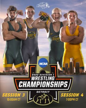 Image post by @NDSUwrestling on Twitter