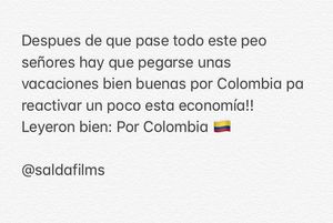 Image post by @saldafilms on Instagram