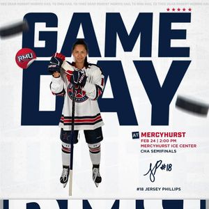 Image post by @RMUAthletics on Facebook