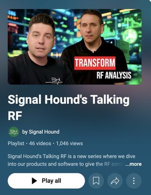 Image post by @SignalHound on Twitter