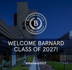 Image post by @barnardcollege on Instagram