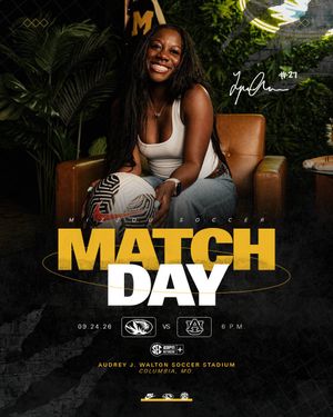 Image post by @MizzouSoccer on Twitter/X