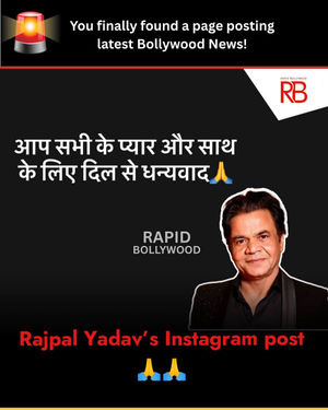 Image post by @officialrapidbollywood on Instagram