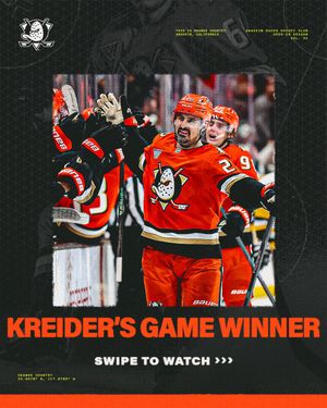 Image post by @anaheimducks on Instagram