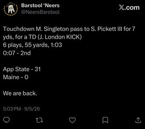 Image post by @neersbarstool on Instagram