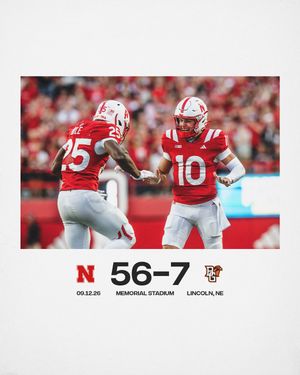 Image post by @huskerfootball on Instagram