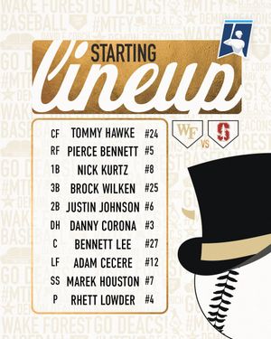 Image post by @WakeBaseball on Twitter