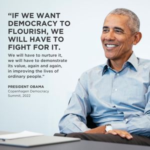Image post by @ObamaFoundation on Twitter