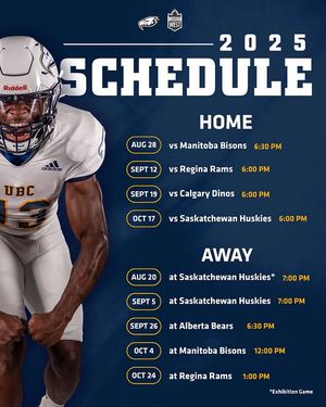 Image post by @officialubcfootball on Instagram