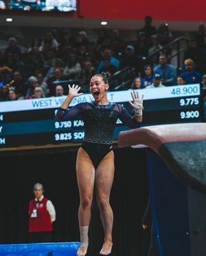 Image post by @wvugymnastics on Instagram