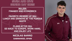 Image post by @SIUSwimDive on Facebook