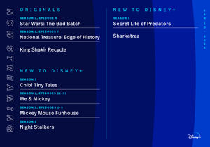 Image post by @DisneyPlus on Twitter