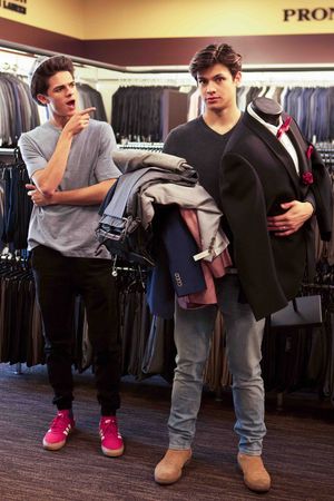 Image post by @menswearhouse on Twitter