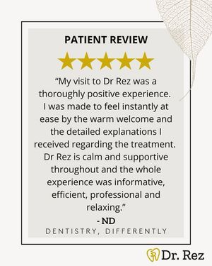 Image post by @drrezdental on Facebook