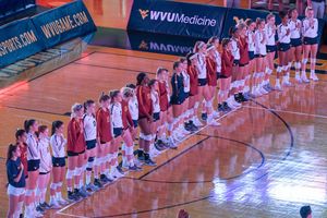 Image post by @WVUVolleyball on Twitter