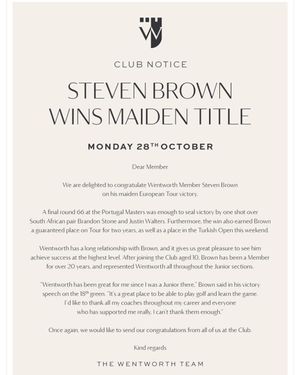 Image post by @stevenbrowngolf on Instagram