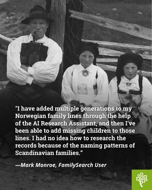 Image post by @familysearch on Instagram