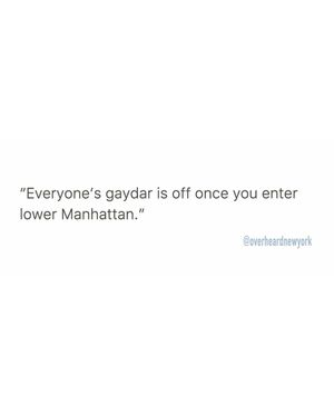 Image post by @overheardnewyork on Instagram