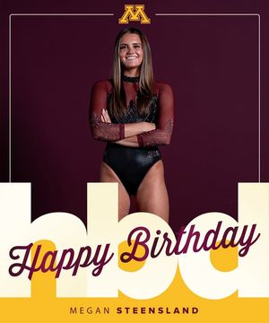 Image post by @GopherWomensGymnastics on Facebook