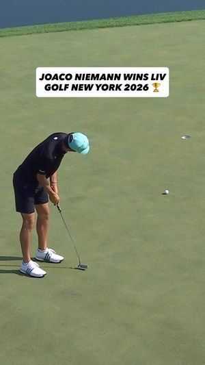 Video post by @livgolfleagueofficial on Facebook