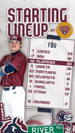 Image post by @FDUKnightsBase on Twitter