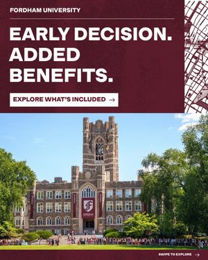 Image post by @fordhamuniversity on Instagram