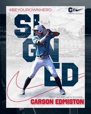 Image post by @CatawbaBaseball on Twitter