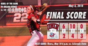 Image post by @unlvsoftball on Instagram