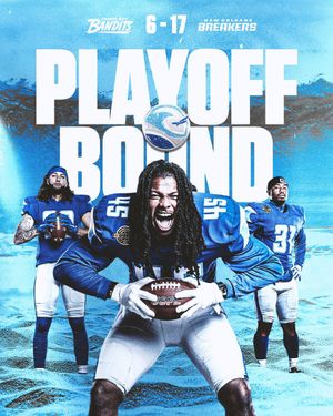 Image post by @USFLBreakers on Twitter