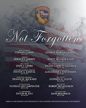 Image post by @calfire on Instagram
