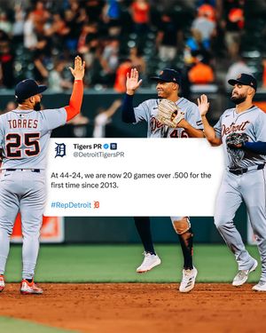 Image post by @tigers on Twitter