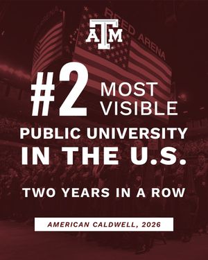 Image post by @TAMU on Twitter/X